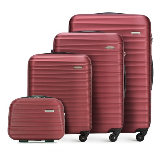 Zestaw walizek z ABS-u z żebrowaniem Wittchen promocyjna cena WITTCHEN