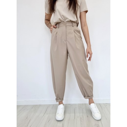 Spodnie slouchy HIUMA beżowe M Ottanta S Ottanta