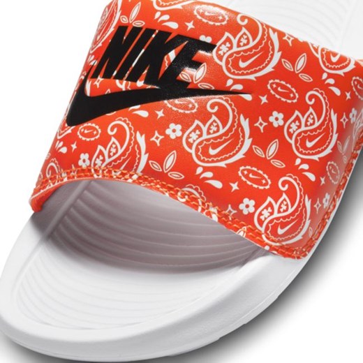 Klapki damskie z nadrukiem Nike Victori One - Pomarańczowy Nike 35.5 Nike poland