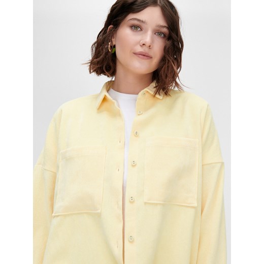 Cropp - Żółta koszula oversize - Żółty Cropp L Cropp