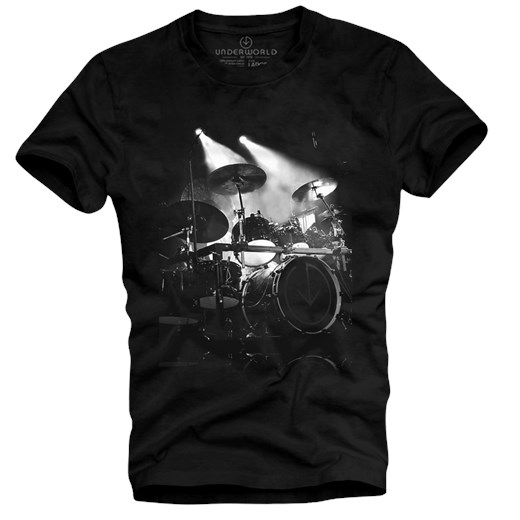 T-shirt męski UNDERWORLD Drums czarny ze sklepu morillo w kategorii T-shirty męskie - zdjęcie 135339246