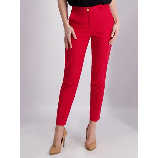 Czerwone spodnie cygaretki Lavard Woman 86030 38 wyprzedaż Eye For Fashion