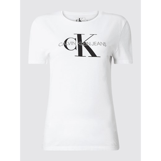 T-shirt z nadrukiem z logo L okazja Peek&Cloppenburg 