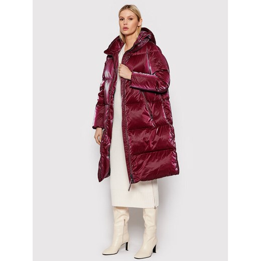 Kurtka puchowa Elevated Glossy WW0WW31913 Bordowy Regular Fit Tommy Hilfiger S promocyjna cena MODIVO