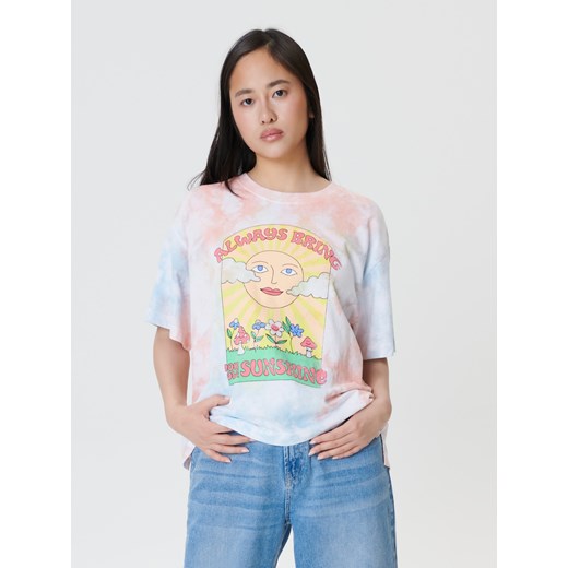 Sinsay - Koszulka tie dye - Wielobarwny Sinsay XL Sinsay