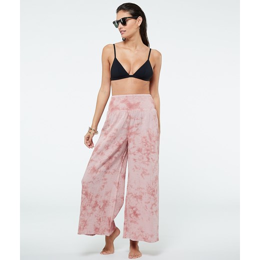 Djena Pantalon Tie And Dye Coupe Large - Różowy - Etam Etam.pl