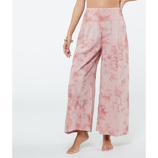 Djena Pantalon Tie And Dye Coupe Large - Różowy - Etam Etam.pl