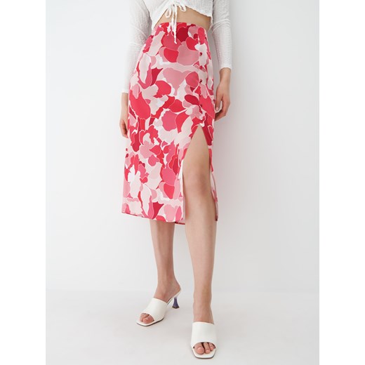 Mohito - Wzorzysta spódnica midi - Różowy Mohito 36 Mohito
