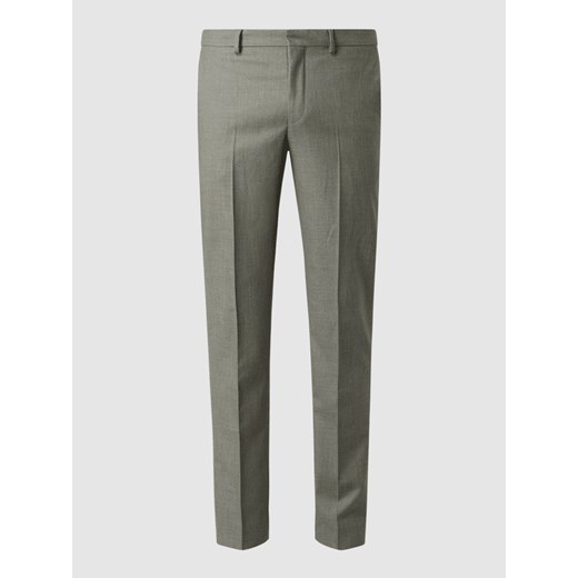 Spodnie do garnituru o kroju slim fit z dodatkiem streczu model ‘Myloosby’ Selected Homme 52 okazja Peek&Cloppenburg 