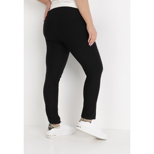 Czarne Spodnie Actoreia 2XL Born2be Odzież