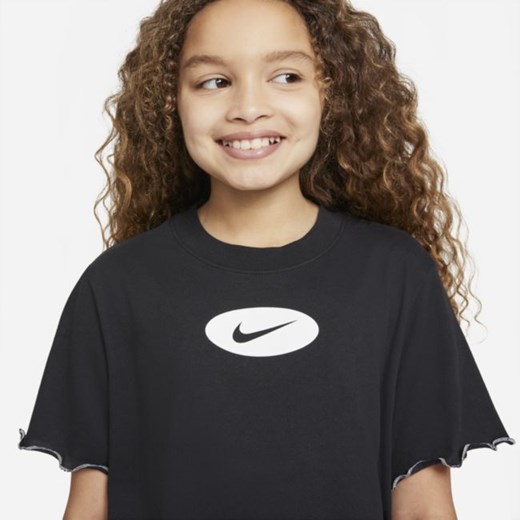 T-shirt treningowy dla dużych dzieci (dziewcząt) Nike Dri-FIT Icon Clash - Czerń Nike L Nike poland
