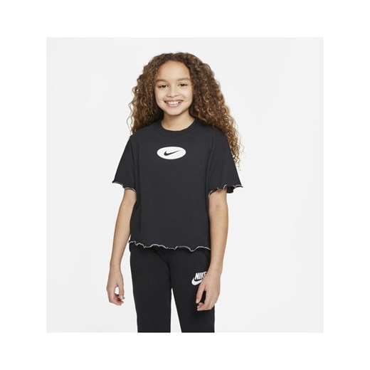 T-shirt treningowy dla dużych dzieci (dziewcząt) Nike Dri-FIT Icon Clash - Czerń Nike M Nike poland