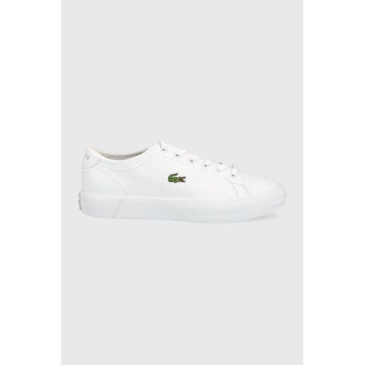 Lacoste buty skórzane GRIPSHOT BL 21 1 741CFA0020.21G kolor biały ze sklepu ANSWEAR.com w kategorii Trampki damskie - zdjęcie 135441279