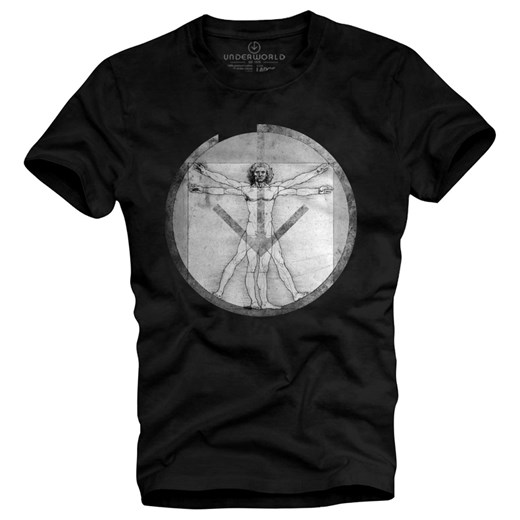T-shirt męski UNDERWORLD Leonardo czarny ze sklepu morillo w kategorii T-shirty męskie - zdjęcie 135446448