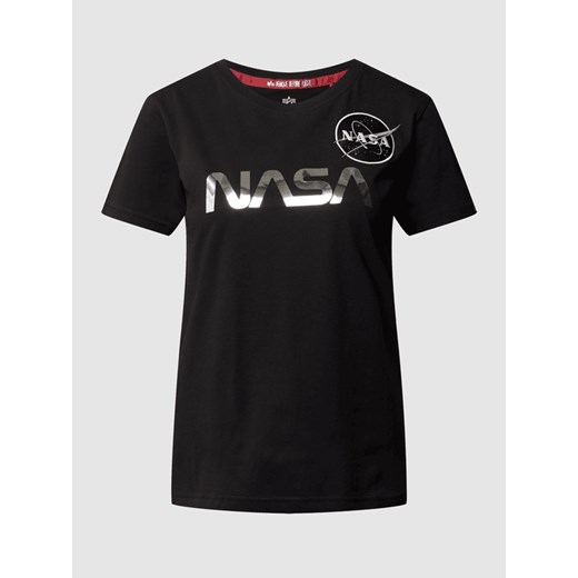 T-shirt z nadrukiem NASA Alpha Industries XS Peek&Cloppenburg 