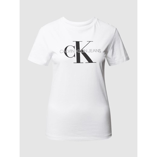 T-shirt z nadrukiem z logo L promocyjna cena Peek&Cloppenburg 