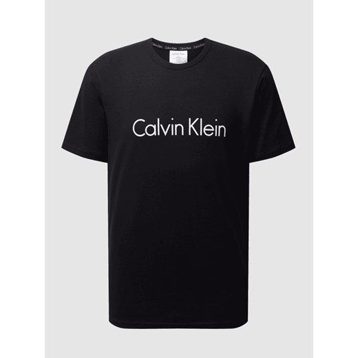 T-shirt z bawełny z nadrukiem z logo Calvin Klein Underwear S Peek&Cloppenburg 