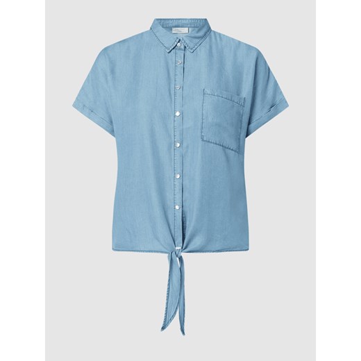 Bluzka z tkaniny stylizowanej na denim model ‘Rosie’ Free/quent XL okazja Peek&Cloppenburg 