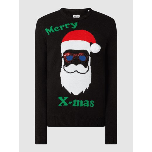 Sweter z bożonarodzeniowym motywem Montego M promocja Peek&Cloppenburg 