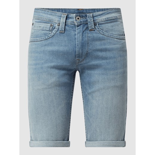 Szorty jeansowe o kroju regular fit z dodatkiem streczu model ‘Cash’ Pepe Jeans 32 wyprzedaż Peek&Cloppenburg 