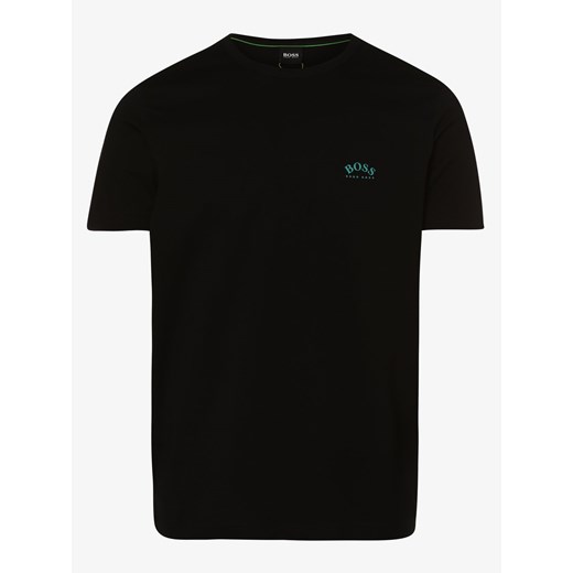 BOSS Athleisure - T-shirt męski – Tee Curved, czarny S vangraaf