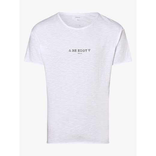BE EDGY - T-shirt męski – BEDustin, biały XXL okazyjna cena vangraaf