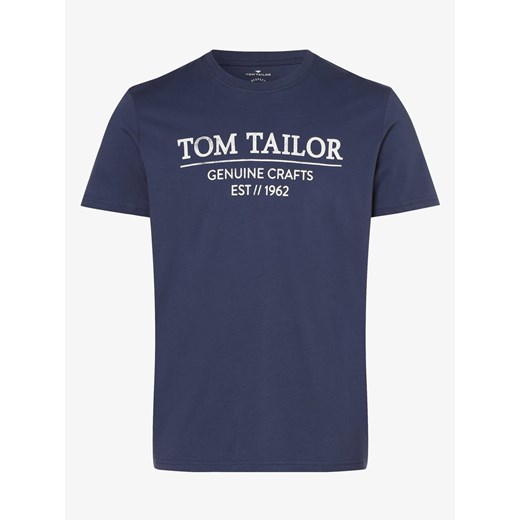 Tom Tailor - T-shirt męski, niebieski Tom Tailor S vangraaf