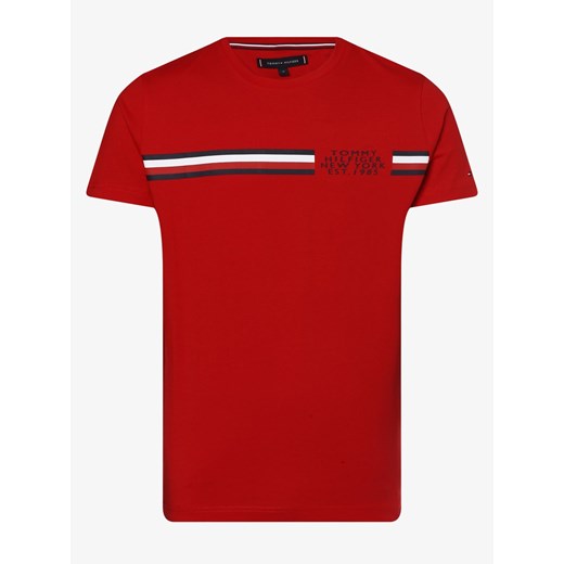 Tommy Hilfiger - T-shirt męski, czerwony Tommy Hilfiger S okazyjna cena vangraaf