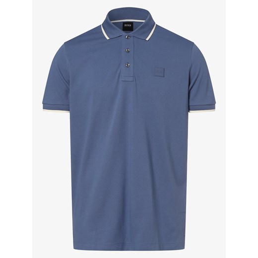 BOSS - Męska koszulka polo – Parlay 116, niebieski S promocyjna cena vangraaf
