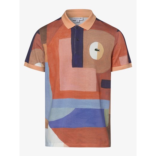 Lacoste - Męska koszulka polo, pomarańczowy|wielokolorowy Lacoste 3 vangraaf okazja