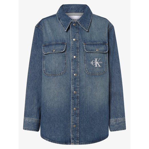 Calvin Klein Jeans - Damska koszula jeansowa, niebieski S wyprzedaż vangraaf