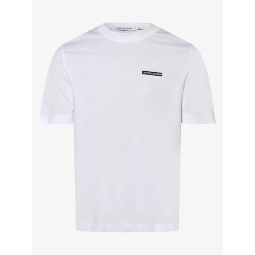Calvin Klein Jeans - T-shirt męski, biały S promocja vangraaf