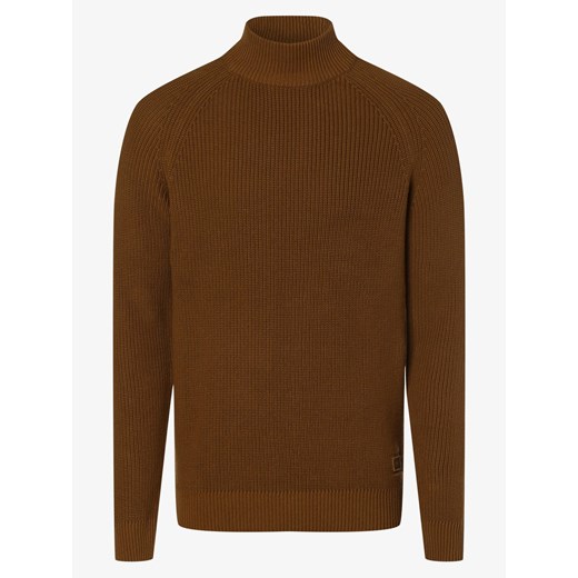 Selected - Sweter męski – SLHIrven, zielony|brązowy XXL okazja vangraaf