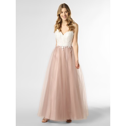 Luxuar Fashion - Damska sukienka wieczorowa, biały|różowy Luxuar Fashion 38 vangraaf