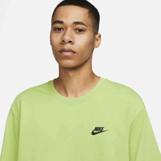 Męska koszulka z krótkim rękawem z lekkiej dzianiny Nike Sportswear - Zieleń Nike 2XL Nike poland