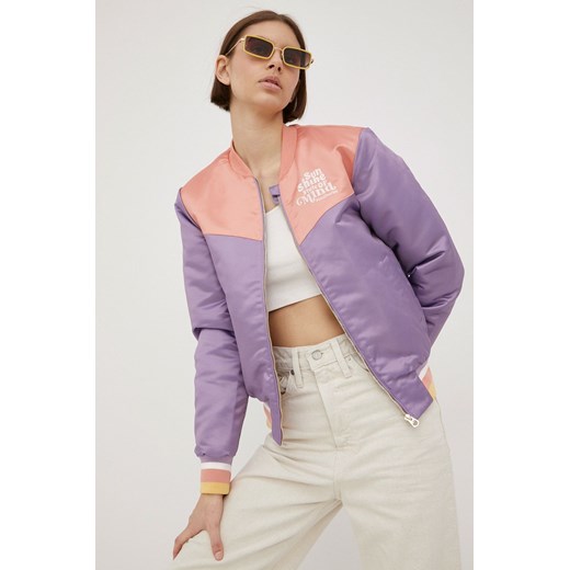 Femi Stories kurtka bomber damski kolor fioletowy przejściowa Femi Stories XL ANSWEAR.com