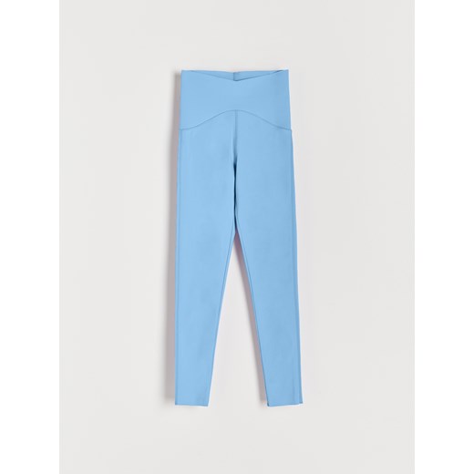 Reserved - Dzianinowe legginsy - Niebieski Reserved S Reserved