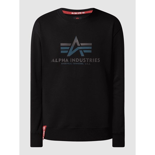 Bluza z nadrukiem z logo Alpha Industries S promocja Peek&Cloppenburg 