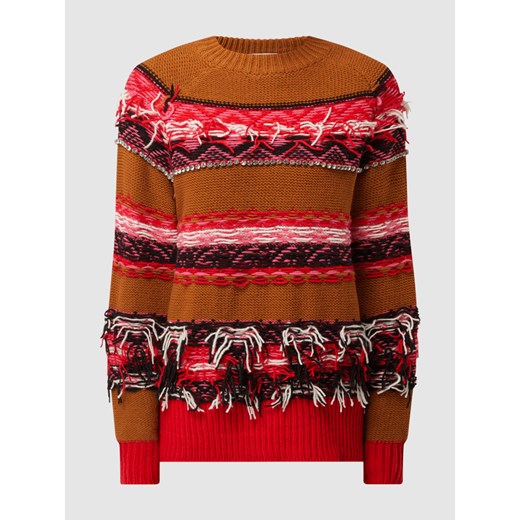 Sweter o kroju oversized z kamieniami stras model ‘Alessia’ Essentiel M promocja Peek&Cloppenburg 