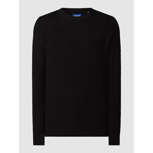 Sweter z prążkowaną fakturą model ‘Brink’ Jack & Jones M Peek&Cloppenburg  okazyjna cena