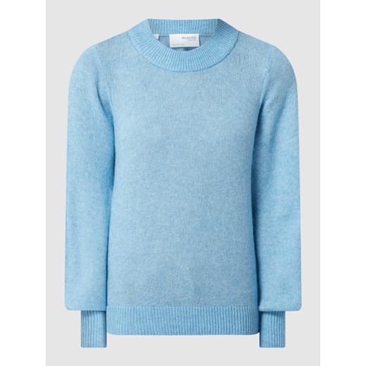 Sweter z bufiastymi rękawami model ‘Star’ Selected Femme XL Peek&Cloppenburg  wyprzedaż