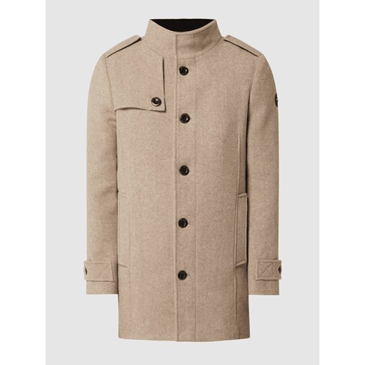 Krótki płaszcz z plisą w kontrastowym kolorze Tom Tailor L okazja Peek&Cloppenburg 
