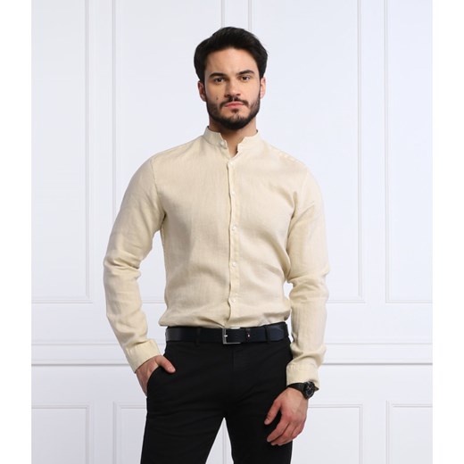 HUGO Lniana koszula Elvorini | Extra slim fit XL Gomez Fashion Store