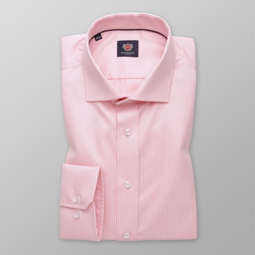 Różowa taliowana koszula w kratkę Willsoor M (39/40) / 176-182 promocja Willsoor