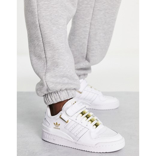 adidas Originals – Forum Low – Biało-złote buty sportowe-Biały 36 2/3 Asos Poland