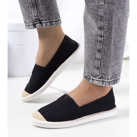 Czarne espadryle damskie Tanner 38 gemre