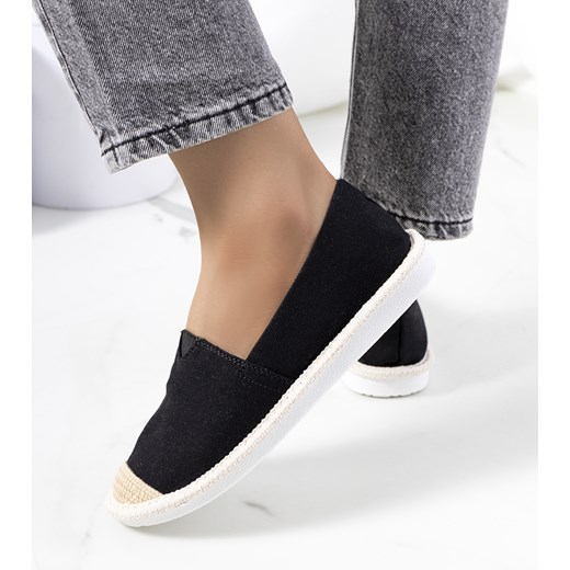 Czarne espadryle damskie Tanner 37 gemre