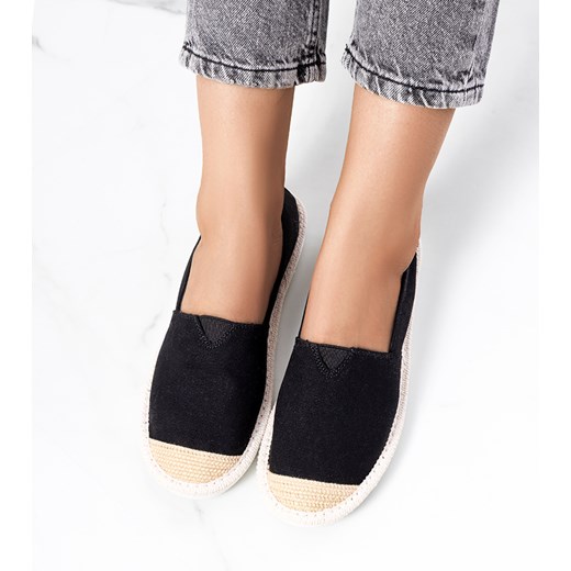 Czarne espadryle damskie Tanner 41 gemre