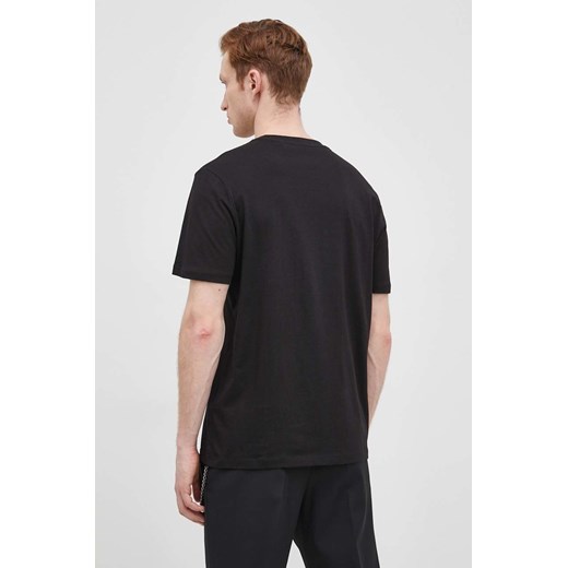 HUGO t-shirt męski kolor czarny z nadrukiem S ANSWEAR.com