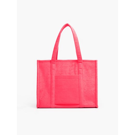 Cropp - Neonowa torba shopper - Różowy Cropp Uniwersalny Cropp
